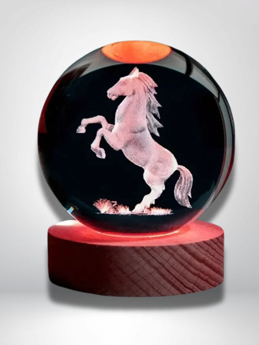 lampes veilleuses cheval multicolore