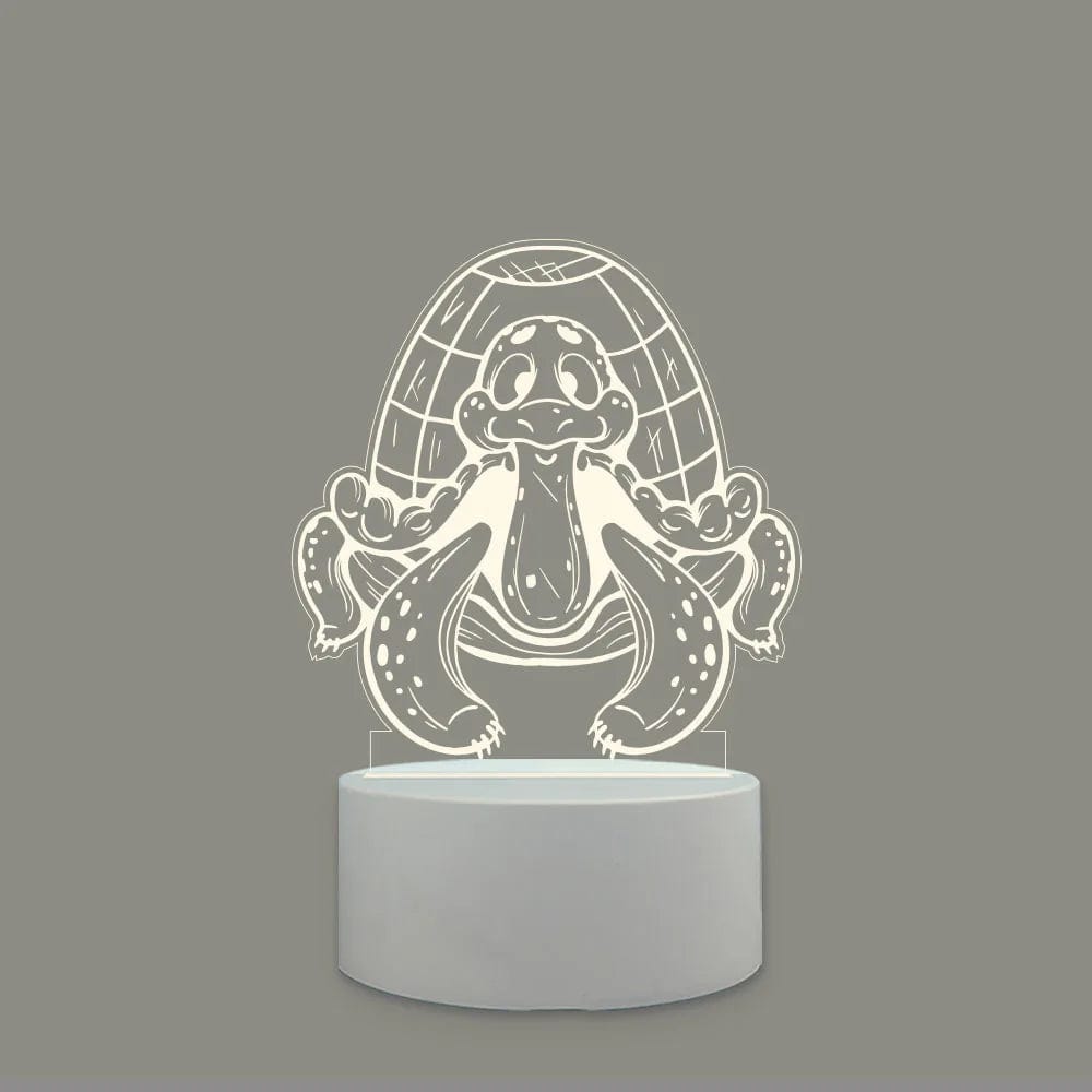 Tortue veilleuse aquatique  Lumière chaude à base blanche / tortue 13