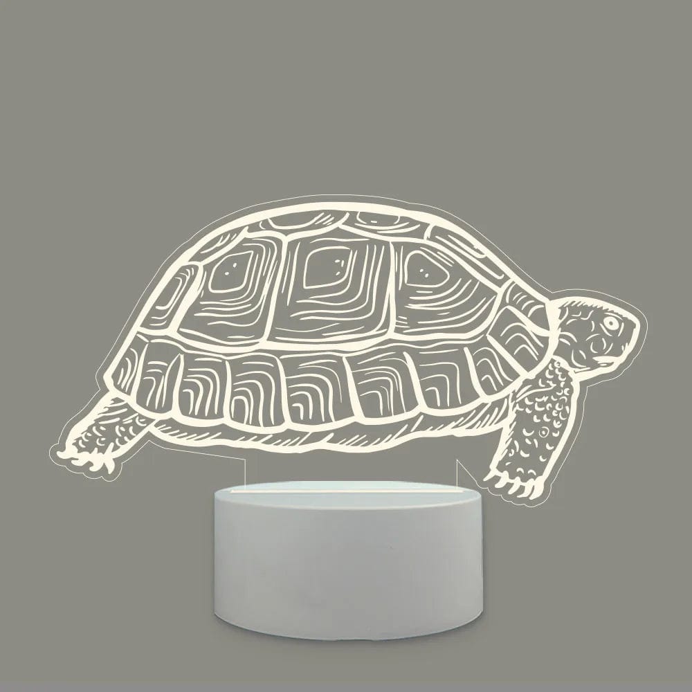 Tortue veilleuse aquatique  Lumière chaude à base blanche / tortue 6