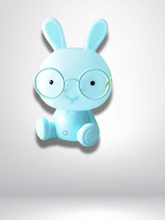 veilleuse led lapin lunettes lapin / Blue