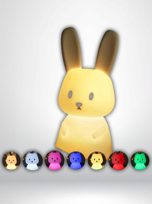 Veilleuse LED lapin sept - couleurs