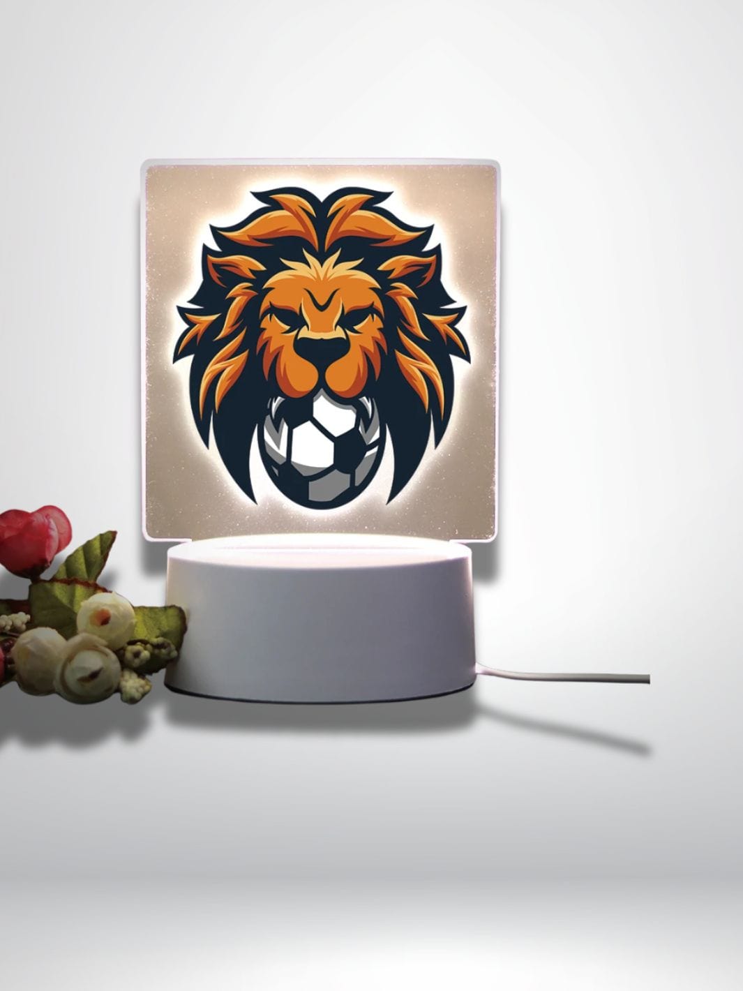 veilleuse lion bébé Base de fissure 7 couleurs / lion 3 / USB