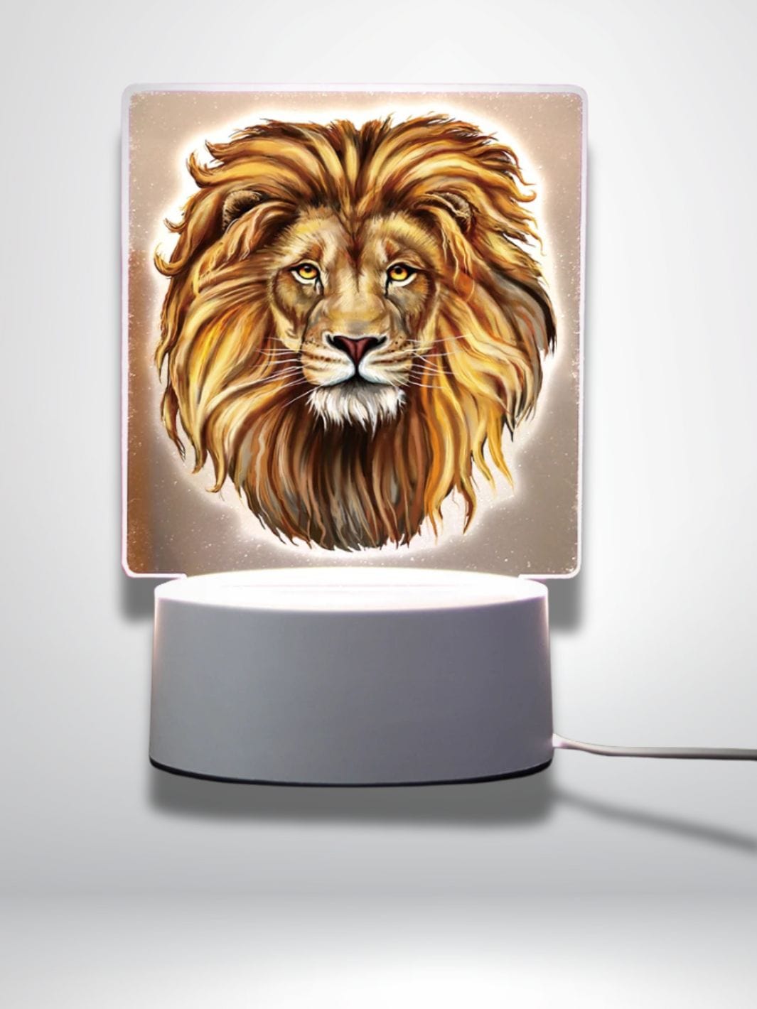 veilleuse lion bébé Base de fissure 7 couleurs / lion 4 / USB