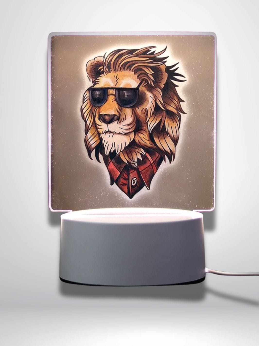 veilleuse lion bébé Base de fissure 7 couleurs / lion 5 / USB