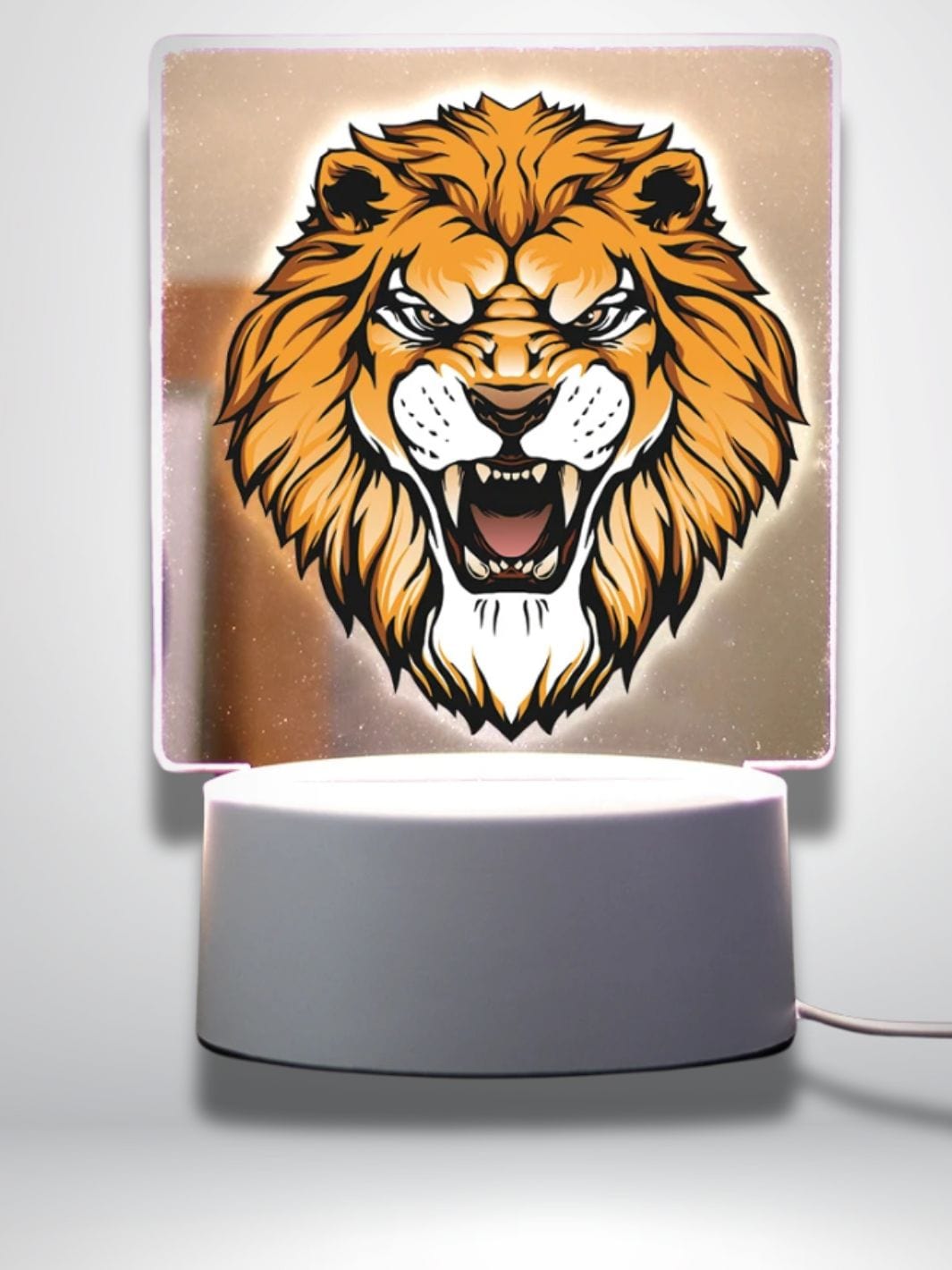 veilleuse lion bébé Base de fissure 7 couleurs / lion 8 / USB