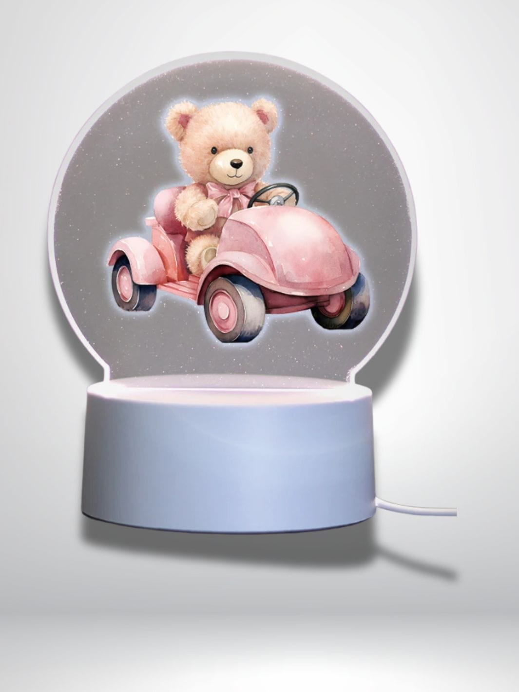 veilleuse ourson led Base noire 16 couleurs / ourson 1 / USB