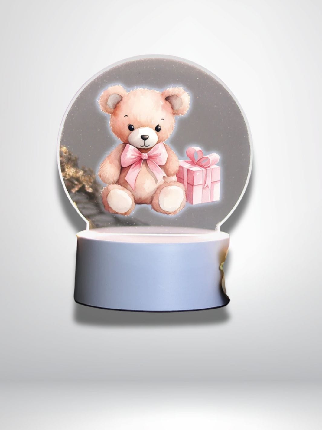 veilleuse ourson led Base noire 16 couleurs / ourson 9 / USB